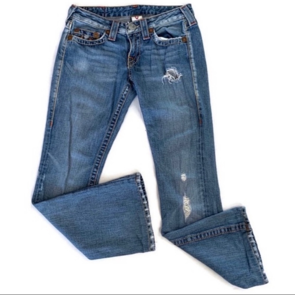 True Religion Bobby Big T distressed jeans 27